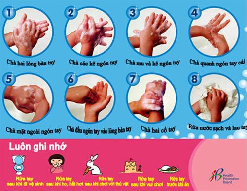 Rửa tay đúng cách ngăn ngừa viêm màng não